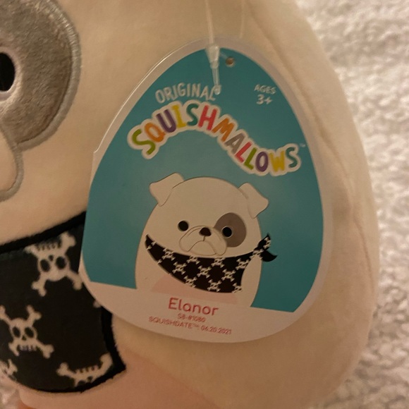 NWT Elanor The Bulldog Squishmallow 8’’ - Picture 3 of 3